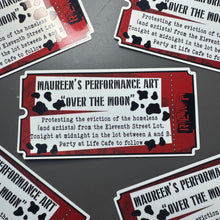 Load image into Gallery viewer, RENT Ticket Glossy Sticker