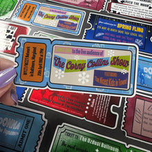 Load image into Gallery viewer, Corny Collins Show Ticket Glossy Sticker