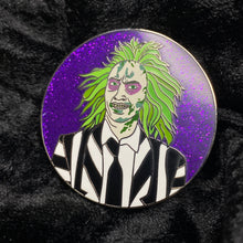 Load image into Gallery viewer, Ghost with the Most Hard Enamel Glitter Pin