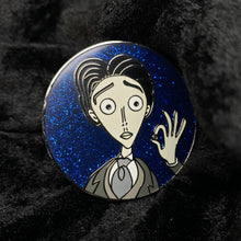 Load image into Gallery viewer, Victor Hard Enamel Glitter Pin