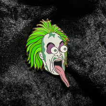 Load image into Gallery viewer, Tongue out Beetlejuice Enamel Pin