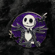Load image into Gallery viewer, Pumpkin King Hard Enamel Glitter Pin