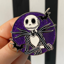 Load image into Gallery viewer, Pumpkin King Hard Enamel Glitter Pin