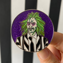 Load image into Gallery viewer, Ghost with the Most Hard Enamel Glitter Pin