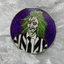 Load image into Gallery viewer, Ghost with the Most Hard Enamel Glitter Pin