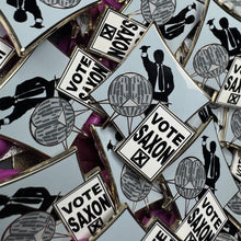 Load image into Gallery viewer, Vote Saxon Villain Hard Enamel Pin