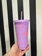 Load image into Gallery viewer, Lilac Cup with Pink Animal Crossing