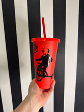 Load image into Gallery viewer, Red Cup with Black Saw