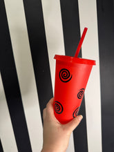 Load image into Gallery viewer, Red Cup with Black Saw