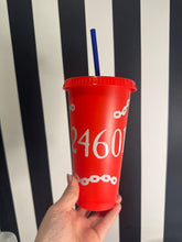Load image into Gallery viewer, Red Cup with White 24601