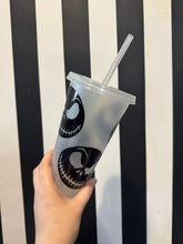 Load image into Gallery viewer, Clear Glitter Cup with Black Jack