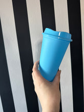 Load image into Gallery viewer, Blue Hot Cup with Black Bad Wolf