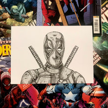 Load image into Gallery viewer, Dead Mutant Superhero Dot Work Art Print