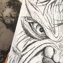 Load image into Gallery viewer, Incredible Green Superhero Dot Work Art Print