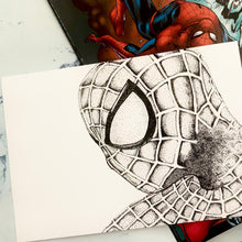 Load image into Gallery viewer, Spider Superhero Dotwork Art Print