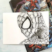 Load image into Gallery viewer, Spider Superhero Dotwork Art Print