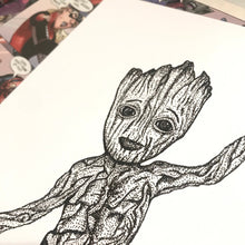 Load image into Gallery viewer, I am Tree Dot Work Art Print