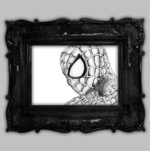 Load image into Gallery viewer, Spider Superhero Dotwork Art Print
