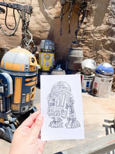 Load image into Gallery viewer, Loyal Blue Droid Dotwork Art Print