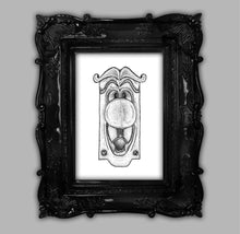 Load image into Gallery viewer, Talking Doorknob Dot Work Art Print