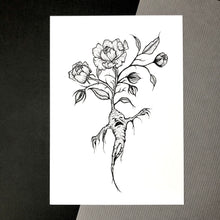 Load image into Gallery viewer, Magical Screaming Plant Dot Work Art Print
