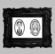 Load image into Gallery viewer, Land of the Dead Lovers Dotwork Art Print