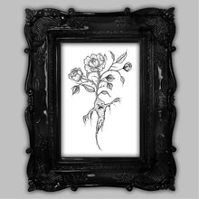 Load image into Gallery viewer, Magical Screaming Plant Dot Work Art Print