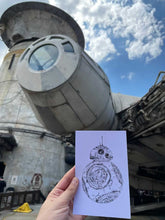 Load image into Gallery viewer, The Force Droid Dot Work Art Print