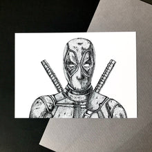 Load image into Gallery viewer, Dead Mutant Superhero Dot Work Art Print