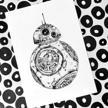 Load image into Gallery viewer, The Force Droid Dot Work Art Print