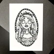 Load image into Gallery viewer, Land of the Dead Lovers Dotwork Art Print