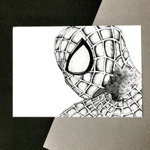 Load image into Gallery viewer, Spider Superhero Dotwork Art Print