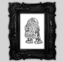 Load image into Gallery viewer, Loyal Blue Droid Dotwork Art Print