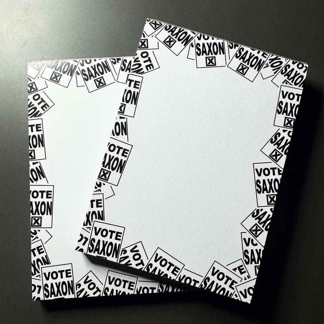 Vote Saxon Notepad
