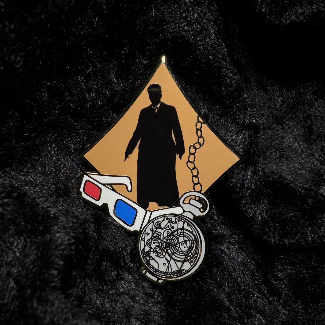 10th Doctor Icon Hard Enamel Pin