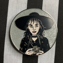 Load image into Gallery viewer, Camera Lydia Hard Enamel Glitter Pin
