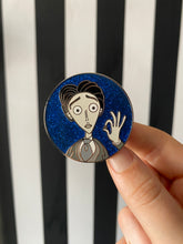 Load image into Gallery viewer, Victor Hard Enamel Glitter Pin
