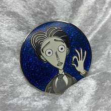 Load image into Gallery viewer, Victor Hard Enamel Glitter Pin
