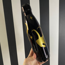 Load image into Gallery viewer, Black Bottle with Gold Loki
