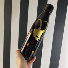 Load image into Gallery viewer, Black Bottle with Gold Loki
