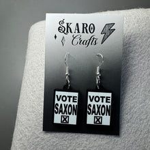 Load image into Gallery viewer, Vote Saxon Earrings
