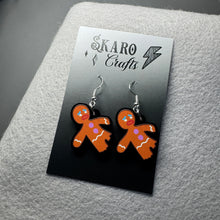 Load image into Gallery viewer, Gingerbread Man Earrings
