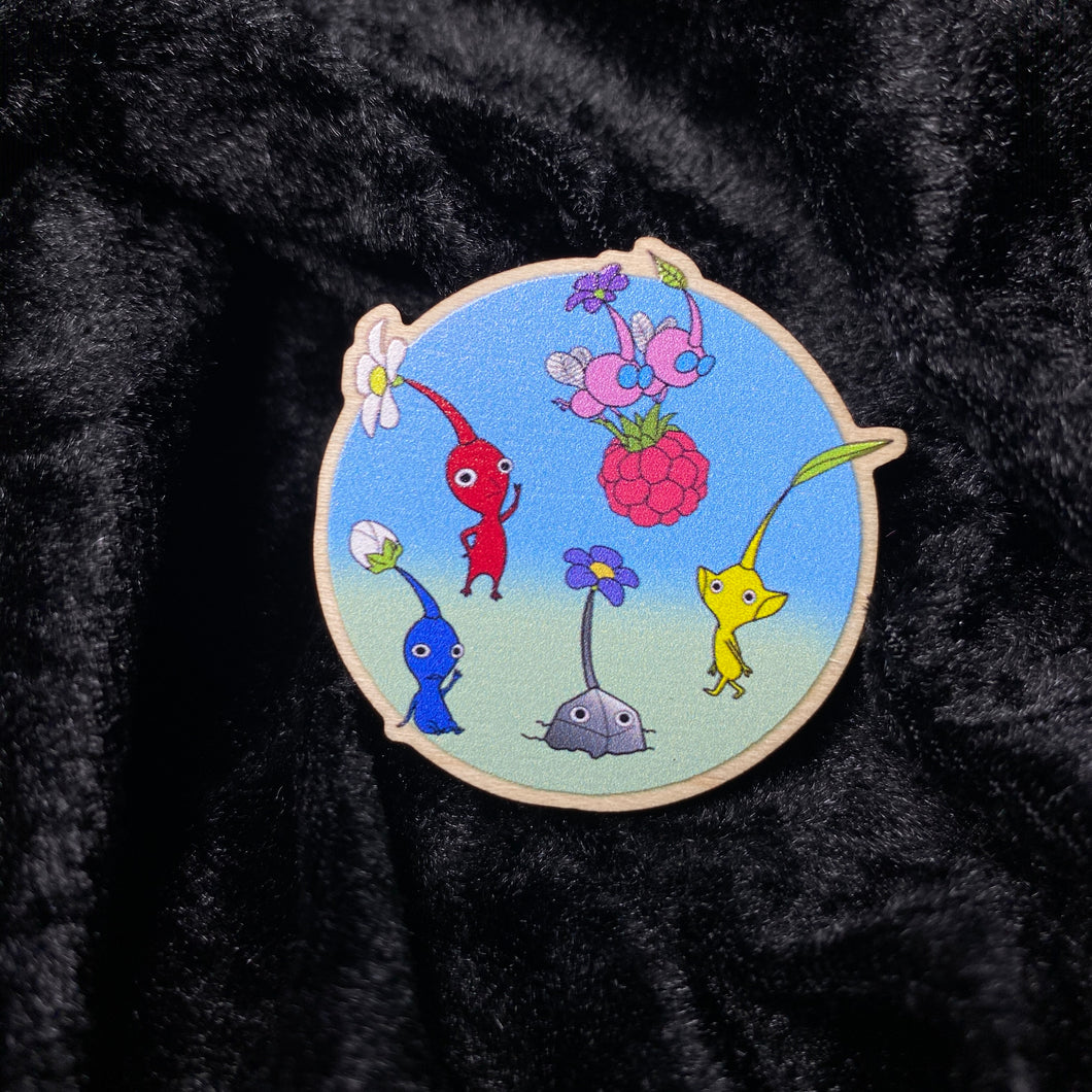 Pikmin Wooden Pin