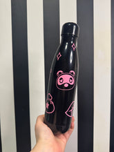 Load image into Gallery viewer, Black Bottle with Pink Animal Crossing
