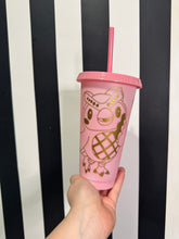 Load image into Gallery viewer, Pink Cup with Gold Celeste
