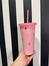 Load image into Gallery viewer, Pink Cup with Gold Celeste
