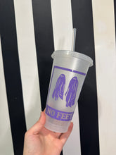 Load image into Gallery viewer, Clear Glitter Cup with Lilac No Feet
