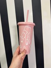 Load image into Gallery viewer, Pink Cup with White Thing
