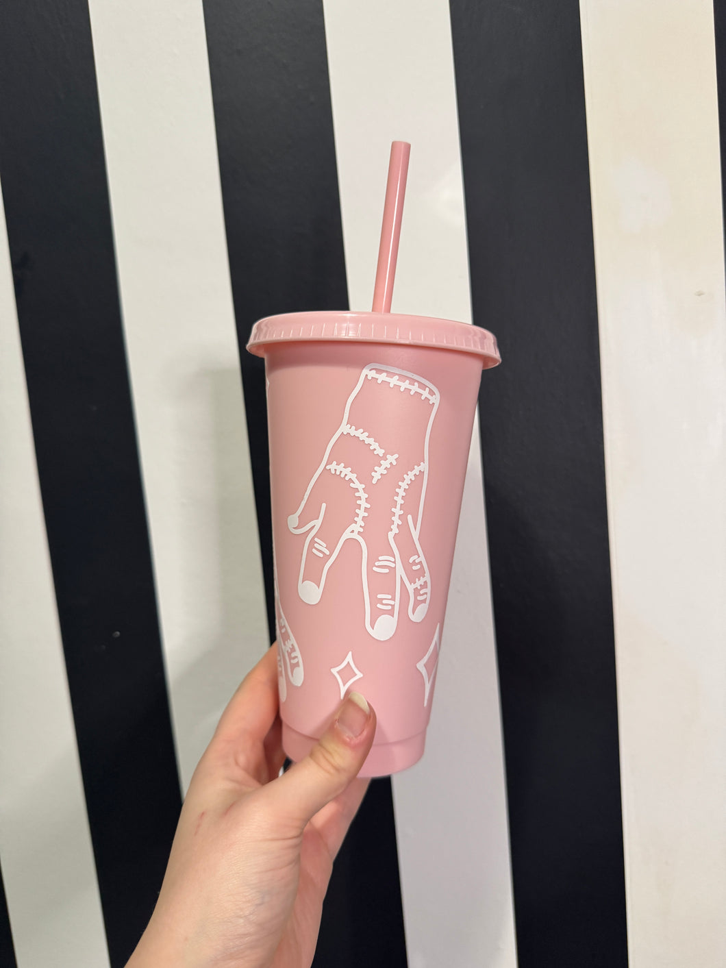 Pink Cup with White Thing