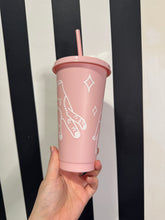 Load image into Gallery viewer, Pink Cup with White Thing
